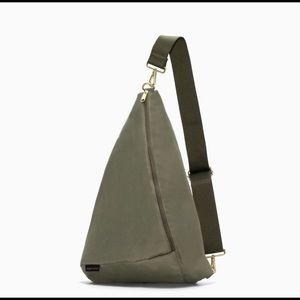 Logan + Lenora Sling Bag NWT Olive Green